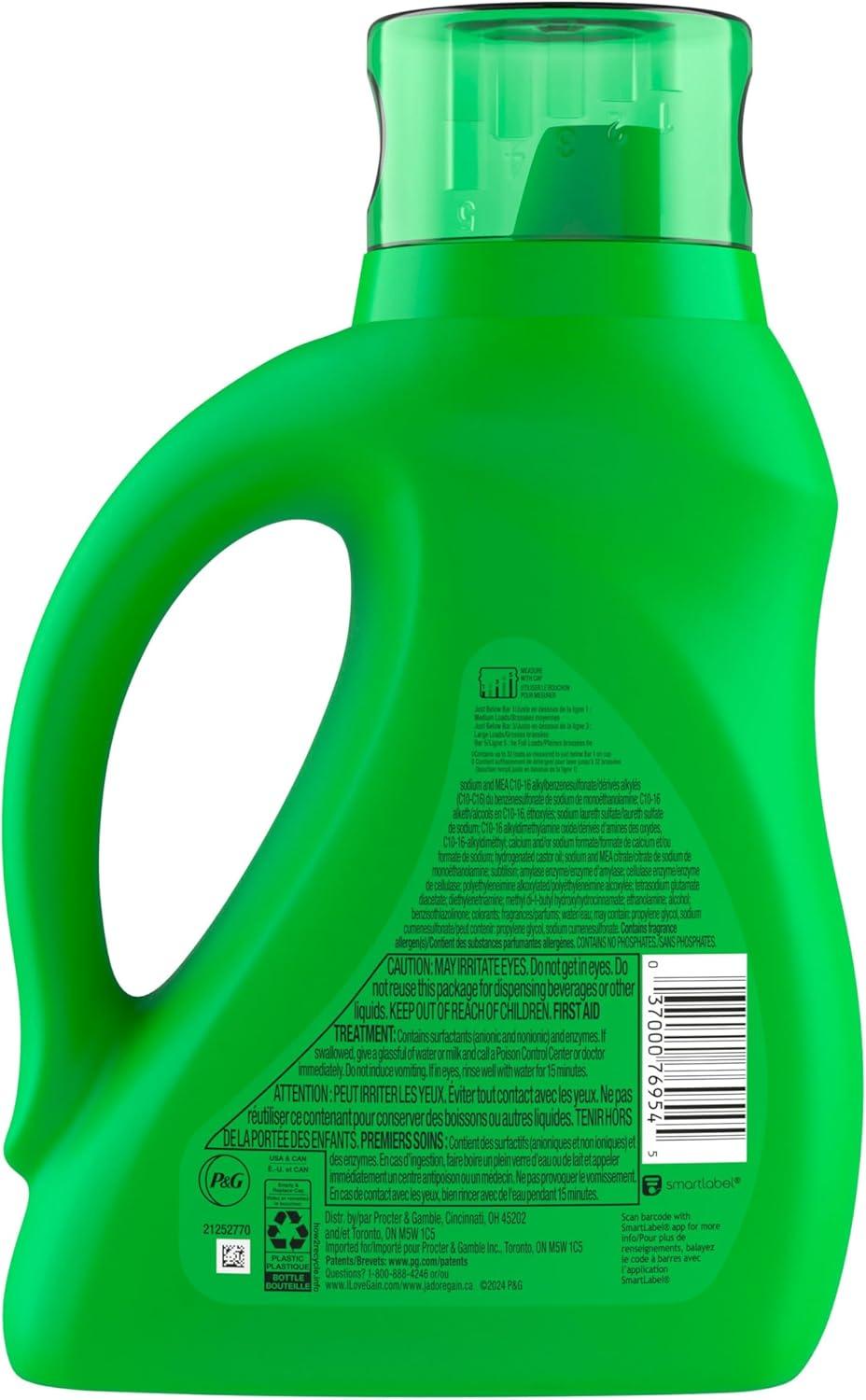 image:imageGain Aroma Boost Liquid Laundry Detergent Island Fresh Scent 107 Loads 154 fl oz HE CompatibleIsland Fresh