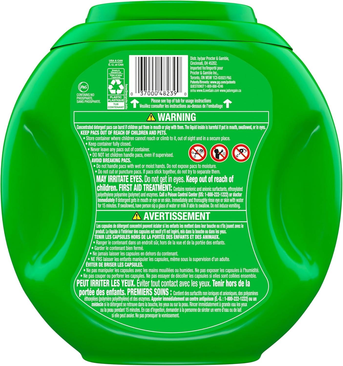 image:imageGain Flings Liquid Laundry Detergent Island Fresh Scent 112 Count HE CompatibleIsland Fresh