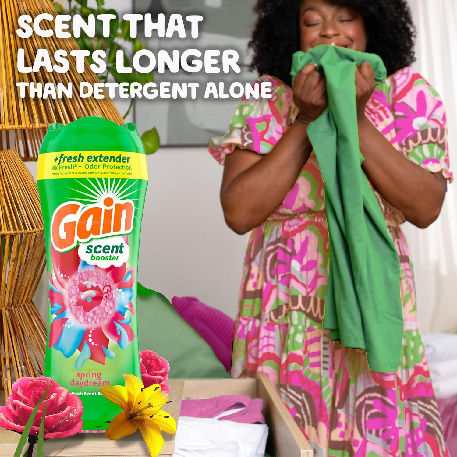 image:imageGain InWash Laundry Scent Booster Spring Daydream Scent 240 OZ Fresh Extender Odor ProtectionSpring Daydream