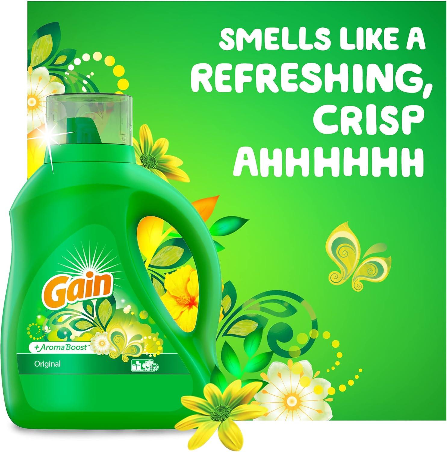 image:imageGain Liquid Laundry Detergent Lavender Scent 154 fl oz 107 loads HE compatible Laundry Detergent Liquid Soap75 Fl Oz Pack of 2