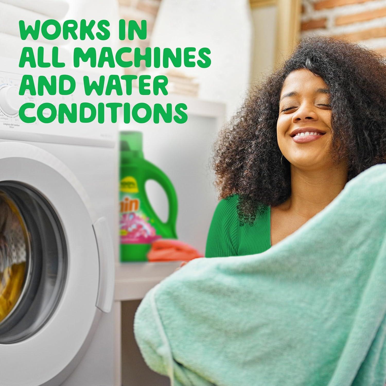 image:imageGain Liquid Laundry Detergent Spring Daydream Scent 154 fl oz 107 loads Freshness Odor Fighting Laundry Detergent Liquid Soap HE compatibleSpring Daydream