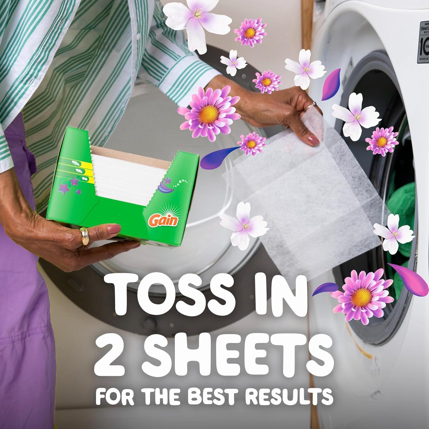 image:imageGain dryer sheets Plus Wrinkle Release Moonlight Breeze Scent 120 Count Fights static with a touch of scent laundry sheetsMoonlight Breeze