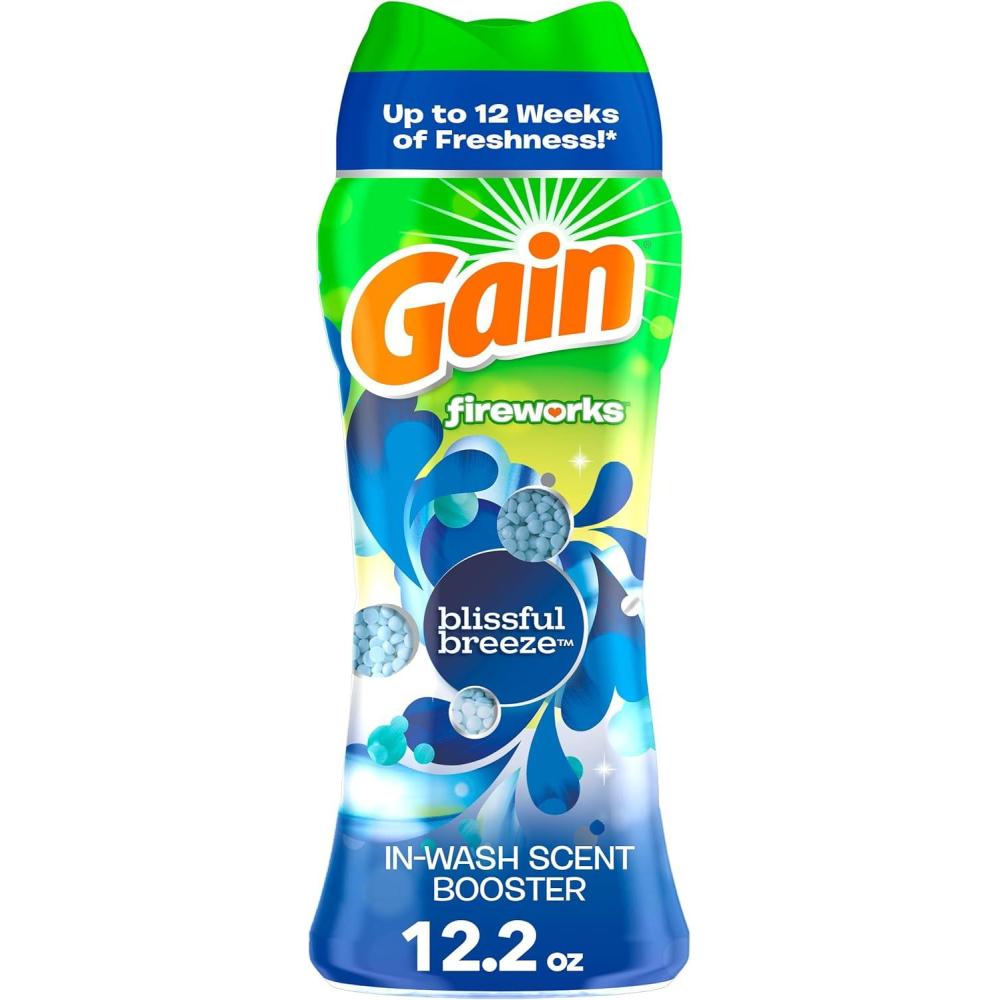 image:imageGain InWash Laundry Scent Booster Blissful Breeze Scent 240 OZ Fresh Extender Odor Protection122 Ounce Pack of 1