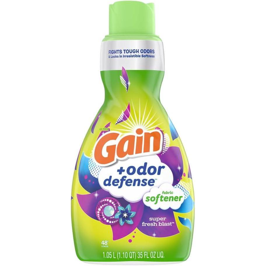 image:imageGain Super Fresh Blast Liquid Odor Defense Fabric Softener 140 FL OZ 190 Load Softening Laundry Conditioner for 2 in 1 Freshness plus Odor ProtectionSUPER FRESH BLAST