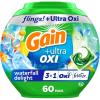 image:imageGain Flings Ultra Oxi Laundry Detergent Pacs 112 Count Waterfall Delight Scent with Odor Defense concentrated laundry soap pacsWaterfall Delight