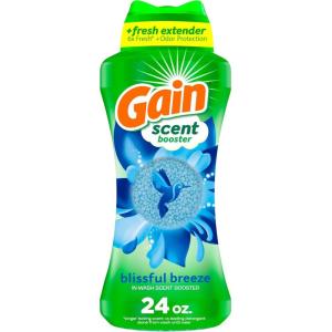 Gain In-Wash Laundry Scent Booster, Blissful Breeze Scent, 24.0 OZ, Fresh Extender + Odor Protection(24 Ounce (Pack of 1))