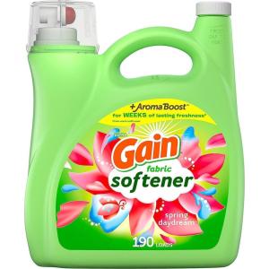 Gain Laundry Fabric Softener Liquid, Spring Daydream, 164 Fl Oz, 190 Loads(164 Fl Oz (Pack of 1))