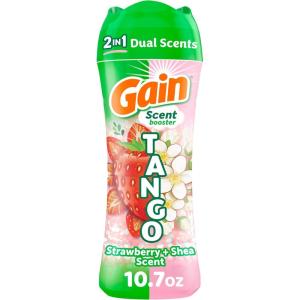 Gain Tango 2-in-1 Laundry Scent Booster Beads, Strawberry and Shea Scent, 21.1 oz, Laundry Beads with Dual Scents Plus All Day Freshness(Strawberry & Shea)