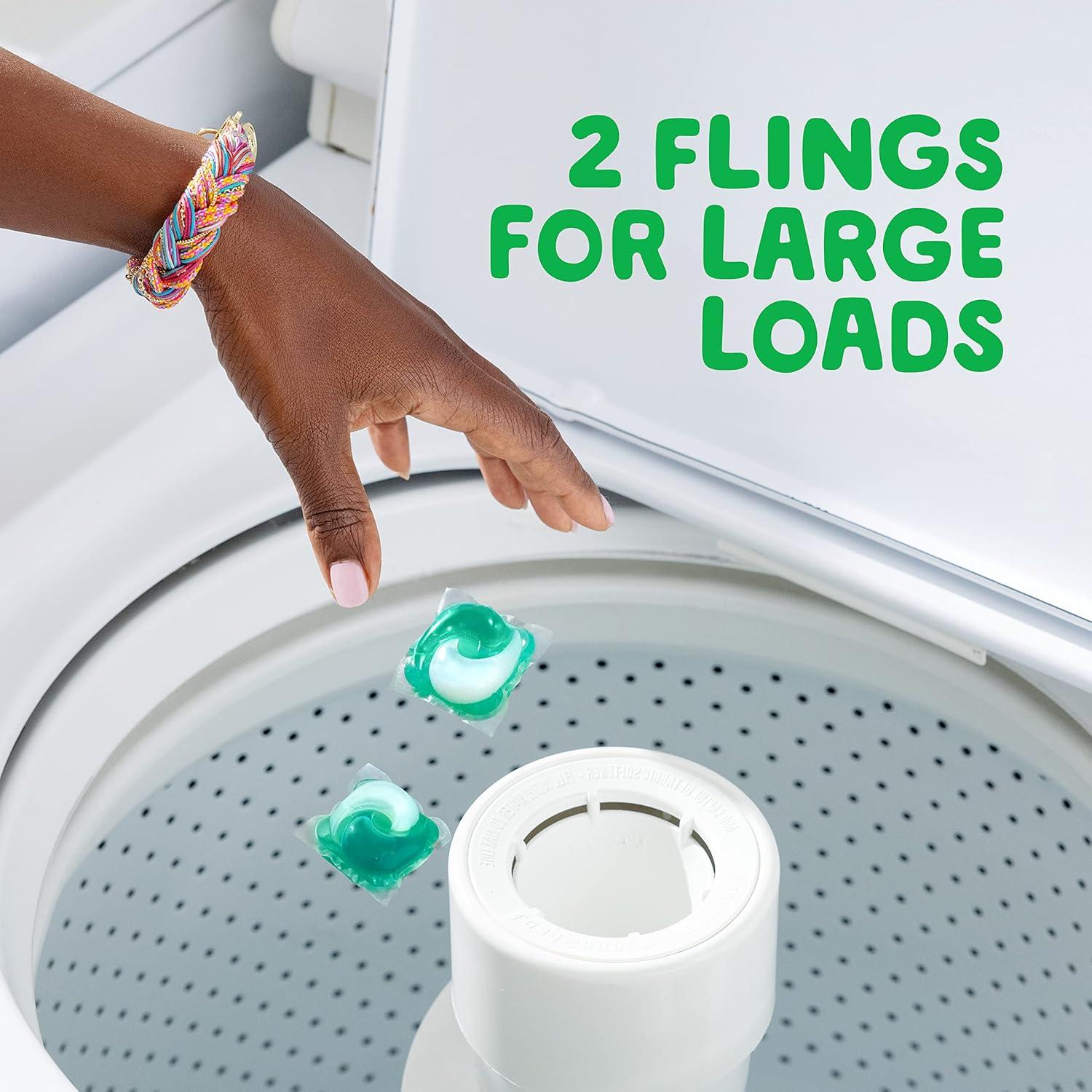 image:imageGain Flings Laundry Detergent Pacs 60 Count Spring Daydream Scent 3 in 1 HE Detergent Pacs with Oxi Boost and Febreeze76 Count Pack of 1