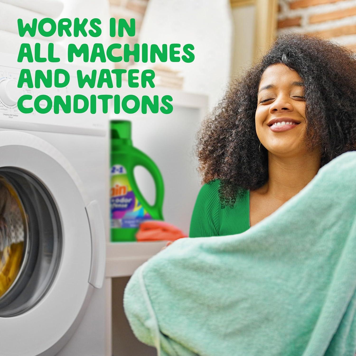 image:imageGain Odor Defense Liquid Laundry Detergent Super Fresh Blast Scent 184 fl oz 128 Loads HE CompatibleSuper Fresh Blast