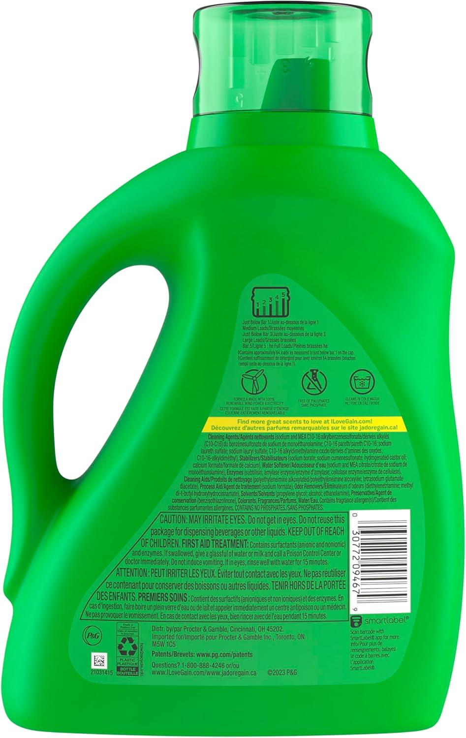 image:imageGain Odor Defense Liquid Laundry Detergent Super Fresh Blast Scent 184 fl oz 128 Loads HE CompatibleSuper Fresh Blast